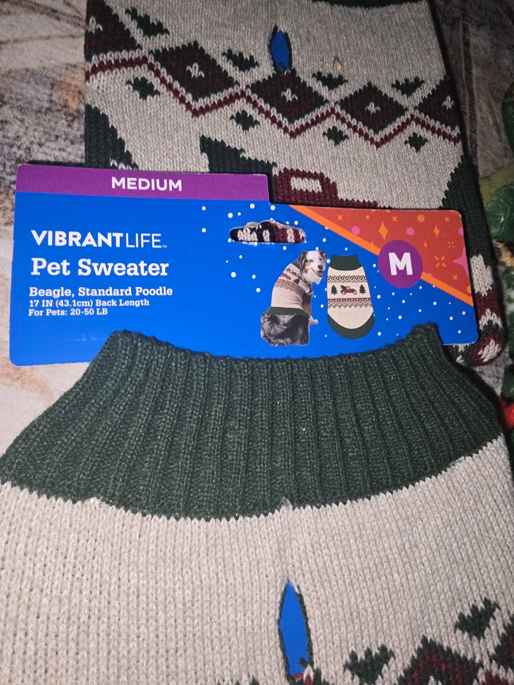 Medium Dog Clothing Bundle With Grinch Onesie & Truck Sweaters
